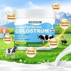 Grass-Fed Bovine Colostrum Supplement Powder - 60% High IgG 3000 mg for Gut Health, Immune Support - Easy to Mix Natural Liposomal Colostrum Superfood, Unflavored, 50 Servings
