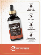 Carlyle Liquid Iodine Drops 4 fl oz | 150 mcg | Iodine & Potassium Iodide Supplement | Vegetarian Liquid Tincture | Non-GMO, Gluten Free