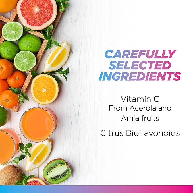 Livingood Daily Vitamin C Supplement, 3-in-1 Whole Food-Based Vitamin C with Acerola & Amla Fruit Extracts and Citrus Bioflavonoids for Immune Support, Vegan, Gluten Free, Non GMO, 60 Capsules