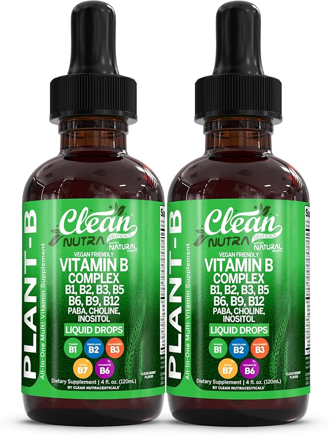 Vitamin B Complex Liquid Drops Plant-B by Clean Nutra