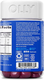 OLLY Kids Sleep Gummy,Occasional Sleep Support,0.5mg Melatonin,L Theanine,Chamomile,and Lemon Balm Extracts,Childrens Chewable Supplement,Raspberry Flavor -,90 Count (Pack of 2)