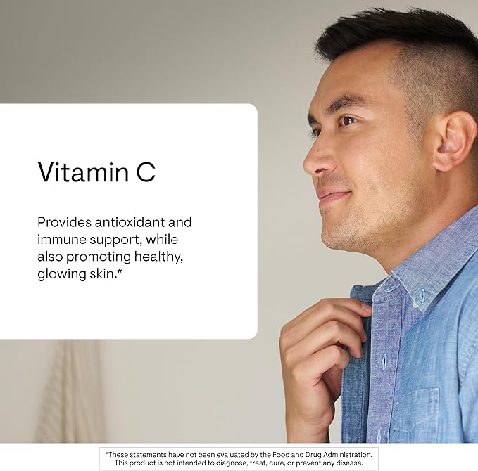 THORNE - Vitamin C 1,000 mg Supplement - Supports Healthy Immune Function & Collagen Formation - Provides Antioxidant Benefits* - Third-Party Certified - Gluten, Dairy & Soy-Free - 60 Capsules