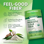 Nature's Truth Prebiotic Fiber Powder Supplement | 3.53 Oz | Unflavored, Sugar Free and Organic | Vegan, Non-GMO & Gluten Free