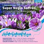 Saffron +Magnesium Glycinate +Omega-3 - Calm Focus Gummies for Kids 4+, Saffron Extract Supplement with L-Theanine, Holy Basil, Rosemary, B6, D3 for Happy Mood, Cognition, ZZz, Sugar Free, 2 Pack