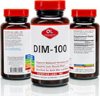 Olympian Labs DIM Supplement 100mg - Daily Capsules - Diindolylmethane for Men and Women, 100 Mg, 60 Count