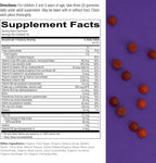 SmartyPants Toddler Multivitamin Gummies: Omega 3 Fish Oil (EPA/DHA), Vitamin D3, C, Vitamin B12, B6, A, K & Zinc, Biotin, Beta Carotene, Gluten Free, Three Fruit Flavors, 180 Count (60 Day Supply)