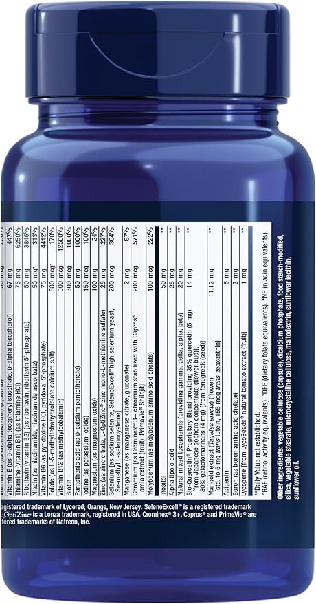 Life Extension Two-Per-Day Multivitamin, Vitamins B, C, D, zinc, Packed with Over 25 Vitamins, Minerals & extracts, Two-Month Supply, Non-GMO, Gluten-Free, 120 Capsules (Pack of 2)