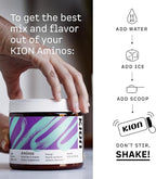 Kion Aminos Essential Amino Acids Powder - Essential Amino Acids Supplement for Muscle Recovery, Essential Amino Energy, EAAs Amino Acids Powder, BCAA EAA, BCAAs Amino Acids - 30 Servings, Watermelon