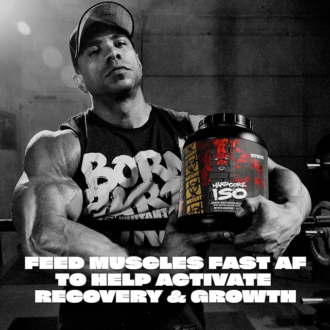 Mutant Hardcore ISO Whey Protein Isolate Powder Acts Fast to Help Recover, Build Muscle, Bulk and Strength, 5 lb - Triple Chocolate