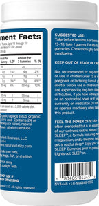 Natural Vitality Sleep Gummies, Magnesium Supplement with Melatonin and L-Theanine, Vegan, Gluten Free, Helps the Body Ease Into Sleep, Blueberry Pomegranate, 120 Count (Pack of 2)