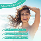 Uric Acid Flush - Herbal Uric Acid Cleanse Supplement - With Tart Cherry, Celery Seed Extract, Chanca Piedra, Devil’s Claw & Green Coffee Bean - Vegan - Supports Gallbladder and Kidney Health