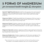 Just Ingredients Magnesium Complex - Five Bioavailable Forms for Relaxation, Sleep, Mood Support - 60 Capsules