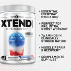 Xtend Original BCAA Powder, 7g BCAAs and 2.5g L-Glutamine for Muscle Recovery Hydration and Lean Muscle, Sugar Free Intra and Post Workout Drink with Electrolytes, Freedom Ice, 30 Servings