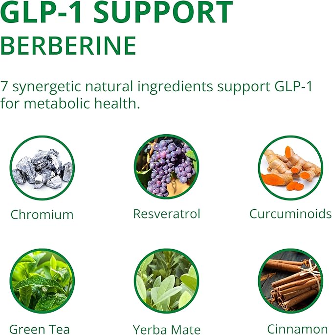 UpNourish Liposomal Berberine Supplement - Advanced Berberine HCl 1000mg Plus Ceylon Cinnamon, Chromium Picolinate, Curcuminoids, Resveratrol, Green Tea and Yerba Mate - 90 Vegan Capsules