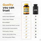 Zinc 50mg Capsules for Men and Women, 60 Count | Highly Absorbable Zinc Supplements for Immune System Support | Zink 50 mg Mono Methionine Chelated Complex | Helps with Skin Health & Overall Immunity