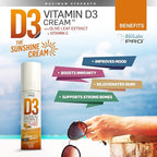 BIOLABS PRO All Natural Vitamin D3 15000IU Vitamin D Cream - Maximum Strength - Fight Vitamin D Deficiency Naturally - with Vitamin K2 & Olive Leaf Extract - Safe & Effective (15,000IU - 3.0oz)