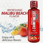 iSatori L-Carnitine LS3 1500, Triple-Blend Liquid L Carnitine Supplement, with Acetyl & Tartrate, Stimulant Free Energy, Low Calories, Sugar or Gluten, Keto-Friendly, Malibu Beach Flavor (32 Servings)