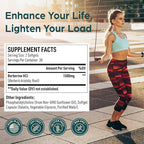 Liposomal Berberine - Berberine Supplement Activates AMPK, Supports Body Balance in Women and Men -Support Immune Function, Gut Function, Non-GMO, Sugar-Free, 120 Softgels