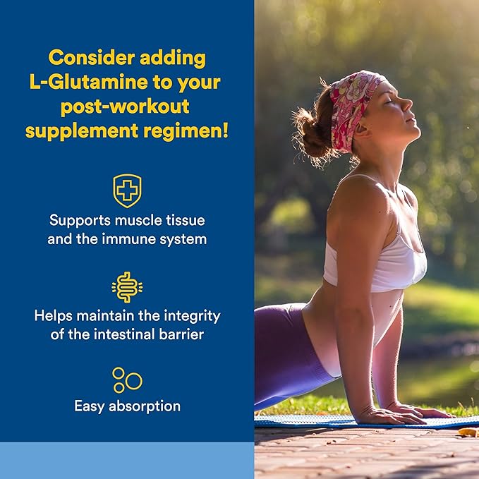 Natural Factors, Micronized L-Glutamine 1000 mg, Supports Muscles and Immune Function, 180 Capsules