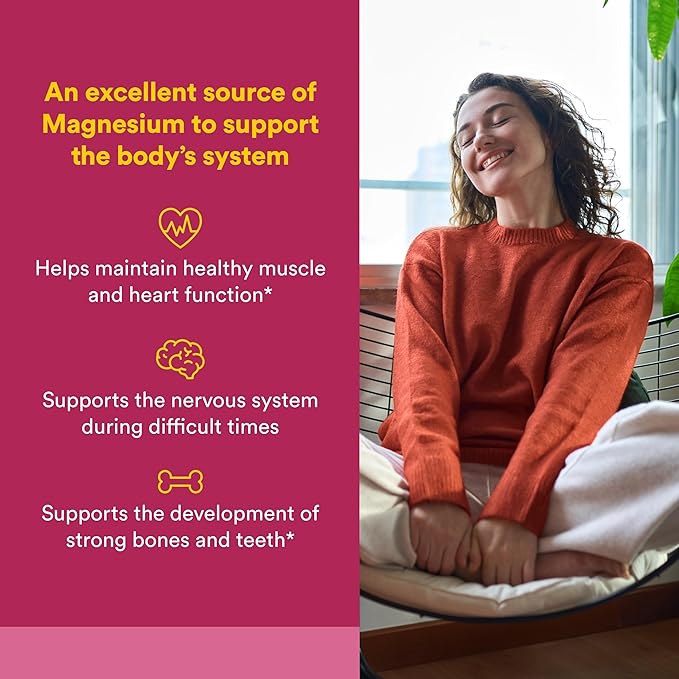 Natural Factors Magnesium Bisglycinate Powder - Whole-Body Health Support Supplement - Natural Magnesium Supplement Supports Bone Strength & Health - 5.1 oz (50 Servings)