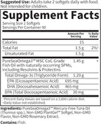 Garden of Life Dr. Formulated Advanced Omega Fish Oil - Lemon,1,290mg EPA,DHA + DPA in Triglyceride Form,Source Omega 3 Supplement for Ultimate Brain & Heart Health,Non-GMO,180 Softgels,(Pack of 2)