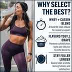 PEScience Select Protein Powder, Whey and Casein Blend, Lean Protein Powder for Women and Men, Low Calorie, Low Carb, Keto Friendly, Gluten Free, Chocolate Truffle - 27 Servings