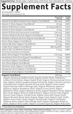 Garden of Life Organics Multivitamin for Women - Women's Once Daily Multi - Whole Food Multi with Iron, Biotin, Vegan Organic Womens Multivitamin for Health, Energy Hair Skin and Nails, 30 Tablets