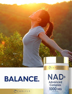 Carlyle NAD+ Supplement for Women & Men | 1000 mg | 60 Capsules | Advanced Complex with Resveratrol and Collagen | Non-GMO & Gluten Free