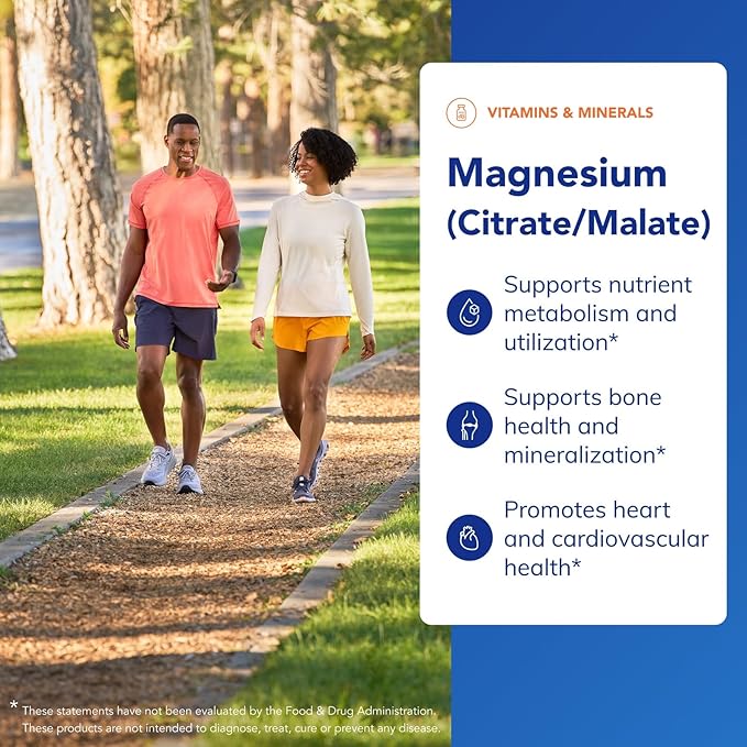 Pure Encapsulations Magnesium (Citrate/Malate) - Magnesium Supplement to Support Nutrient Utilization, Energy, Bones & Heart Health* - with Magnesium Citrate & Malate - 180 Capsules