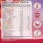 Methylated Vitamin B Complex Gummies for Women & Men with Vitamin B1, B2, B3, B5, B6, B7, B9, B12 & Magnesium, Omega-3, CoQ10, Supports Brain Health, Energy, Immune, Sugar Free, Fruit Flavor, 120ct