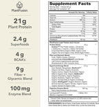 PlantFusion Complete Lean Plant Based Protein Powder - Prebiotic Fiber, Superfoods & Digestive Enzymes - Vegan, Gluten Free, Soy Free, Non-GMO - Chocolate Brownie 1.85 lb