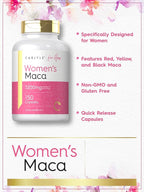 Carlyle Maca Root Capsules for Women | 150 Count | Non-GMO, Gluten Free Supplement | for Her