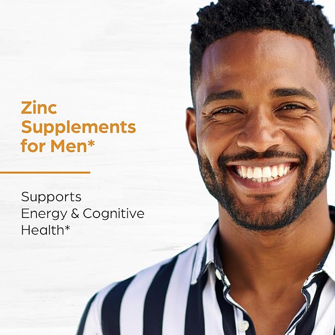 Zinc 50mg Capsules For Men and Women, 240 Count | Highly Absorbable Zinc Supplements For Immune System Support | Zink 50 mg Mono Methionine Chelated Complex | Helps with Skin Health & Overall Immunity