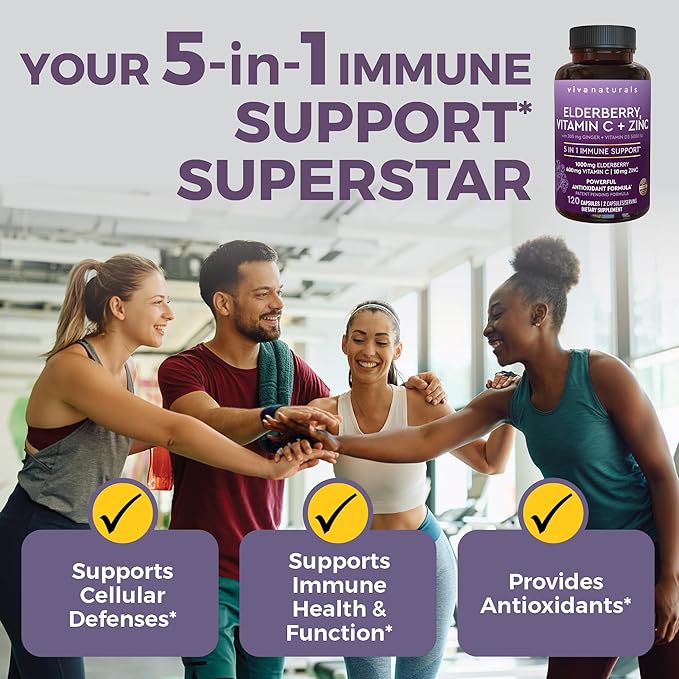 1250 mg Antarctic Krill Oil, Elderberry Vitamin C & Zinc and 2,500 mg Triple-Strength Omega 3 Fish Oil Bundle,Providing Omega 3 EPA and DHA, Elderberry for Immune Support