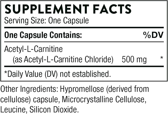 THORNE - Antioxidant Nerve Support Duo - Alpha-Lipoic Acid & Acetyl-L-Carnitine Bundle - 60 Servings