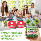 Center-Filled Magnesium Glycinate Gummies 400MG - High Absorption for Kids, Teens & Adults - Supplement for Sleep, Calm & Muscle Relaxation with B6 & D3 - Gluten Free & Vegan Friendly - 60 Count