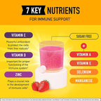 Vitamin C 1000mg (per serving) - Airborne Very Berry Effervescent Tablets (36 count in a box), Gluten-Free Immune Support Supplement, With Vitamins A C E, ZINC, Selenium, Echinacea & Ginger