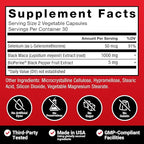 Force Factor Black Maca Root Supplement for Men, 1000mg Maca Negra Extract for Energy, Hormonal Balance & Vitality, Superior Absorption with BioPerine, 180 Capsules, 3-Pack