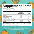MARYRUTH'S Kids Vitamin C Gummies | Supplement for Immune Support & Overall Health | Vitamin C for Kids Ages 4+ | USDA Organic | Vegan | Non-GMO | 60 Servings