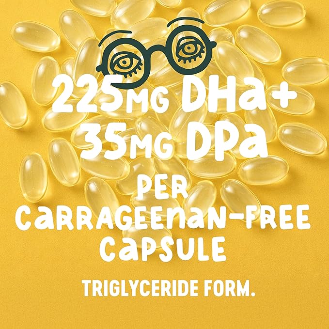 Freshfield Vegan Omega 3, Algae (Algal) Oil, Fish Oil Free Company, Third Party Tested, Carrageenan Free, DHA Supplement w/DPA, Plant Based Omega. Supports Heart, Brain, Joint Health