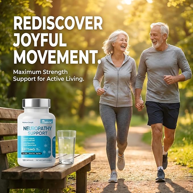Nerve Savior for Neuropathy, 120 Capsules Neuropathy Nerve Health Supplement with 600MG Alpha Lipoic Acid, Maximum Strength Natural Formula for Discomfort in Feet, Hands, Legs, Back & Neck
