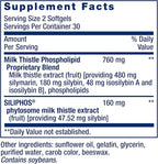 Life Extension Advanced Milk Thistle, silymarin, silybin, phospholipids, Promotes Healthy Liver Function, Gluten-Free, Non-GMO, 60 softgels