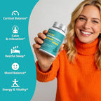 Cortisol Supplement with KSM-66® Ashwagandha & L-Theanine - Advanced Formula with GABA, Saffron, Magnesium Glycinate & Vitamin D3 for Calm Focus, Mood Balance & Restful Sleep - 60 Capsules
