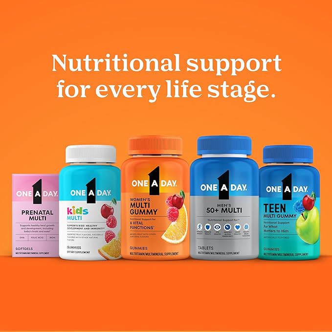 One A Day Multivitamin for Women 50 and Over Tablets, Womens Multivitamin 50 plus with Vitamins D, C, E, Zinc & Biotin, Daily Vitamins for Woman 50+, 100 Ct (Packaging May Vary)