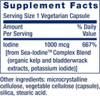 Life Extension Taurine 1000mg and Sea-Iodine 60 Capsules Supplement Bundle