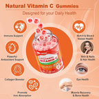 Natural Liposomal Vitamin C 1000mg Gummies for Adults Kids 9+, Chewable Vitamin C w/ 11mg Zinc, D3, Elderberry, Echinacea, Bioflavonoid,Immune Support, Whole Food VIT C from Fruits, Sugar Free, 2Pack