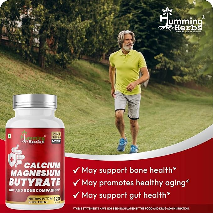 Humming Herbs Calcium Magnesium Butyrate Capsules (120)
