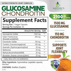 Glucosamine Chondroitin MSM - Joint Support Supplement for Joint Mobility, Comfort and Cartilage Support For Men and Women - Glucosamine Complex Supplements with Turmeric & Boswellia - 120 Capsules