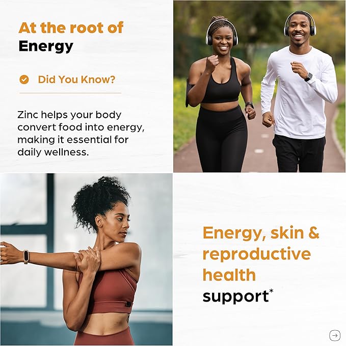 Zinc 50mg Capsules for Men and Women, 360 Count | Highly Absorbable Zinc Supplements for Immune System Support | Zink 50 mg Mono Methionine Chelated Complex |Helps with Skin Health & Overall Immunity