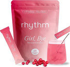 RHYTHM Girl, Bye | Fast-Acting Keto UTI Relief & Defense + Urinary Tract Health Drink Mix | pH Balancing | Workout & Intimacy | Essential Minerals (10 Travel Packs, Cranberry Medley)